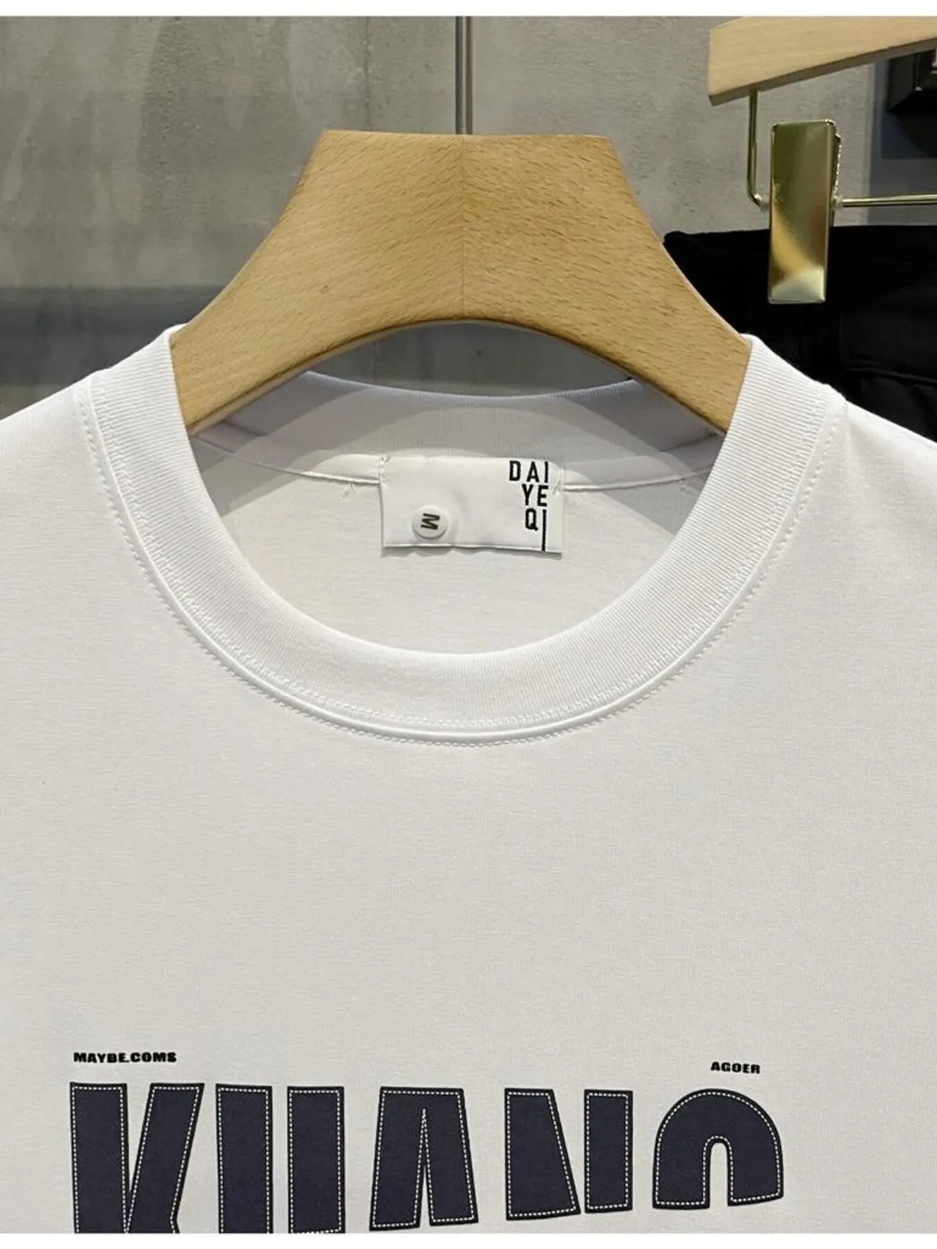 Men's Full Size Letter Round Neck Short Sleeve T-Shirt Plus Size NicholesGifts