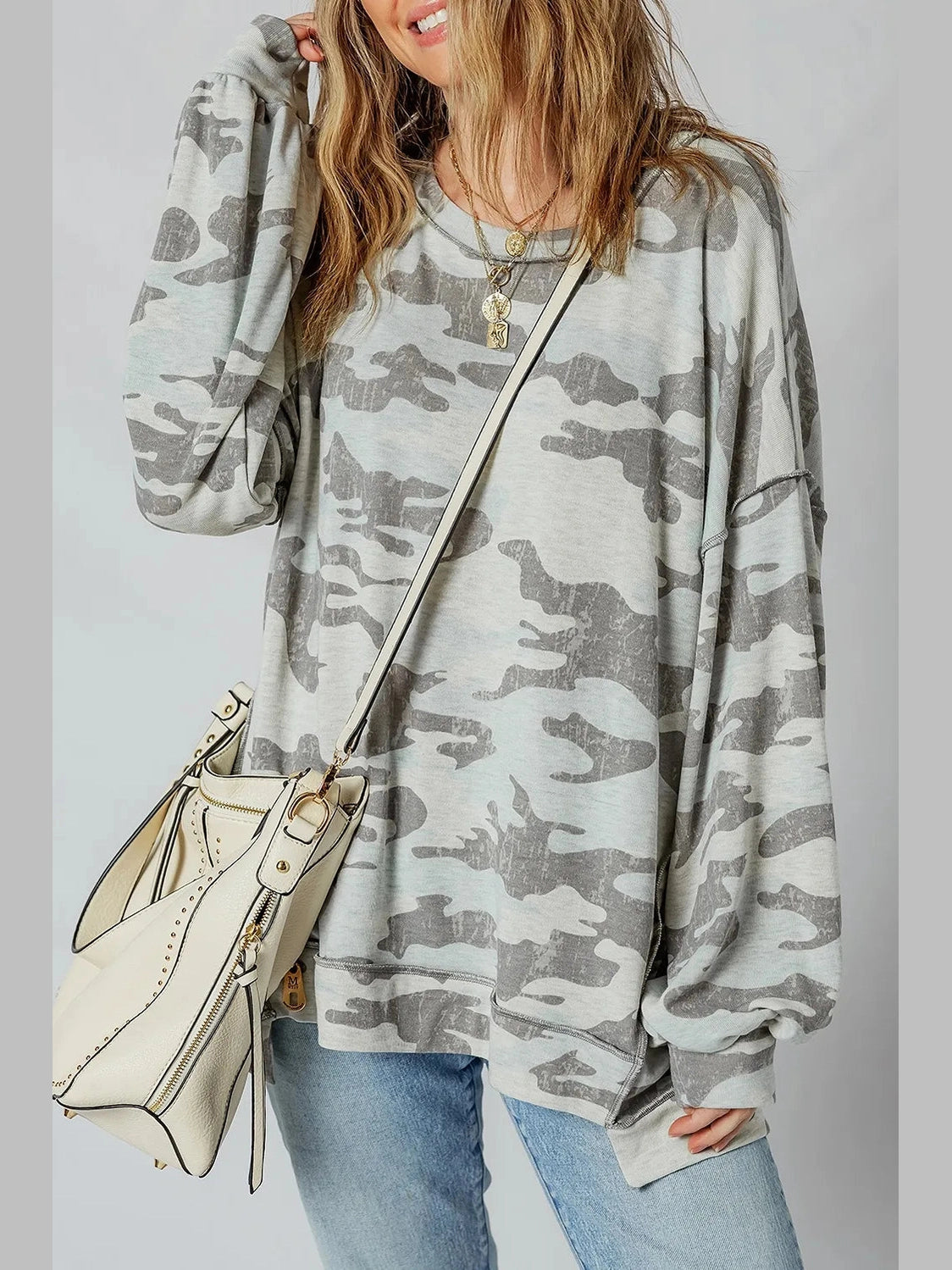 Camouflage Long Sleeve Sweatshirt