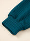 Waffled Textured Raw Edge Patchwork Top and Pants 2pcs Set nicholesgifts
