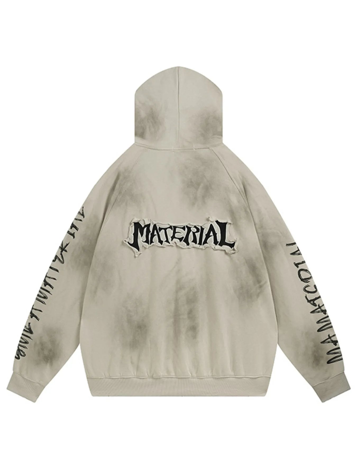 Men's Oversized Letter Graphic Zip-Up Hoodie NicholesGifts