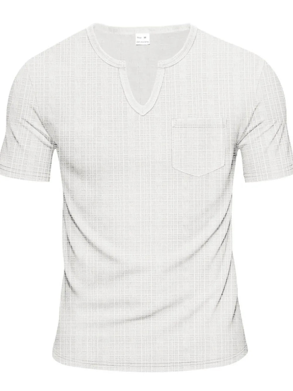 Men's Full Size Notched Short Sleeve T-Shirt Plus Size NicholesGifts