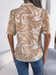Printed Lapel Collar Shirt nicholesgifts
