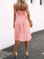 Cutout Smocked Sweetheart Neck Cami Dress nicholesgifts