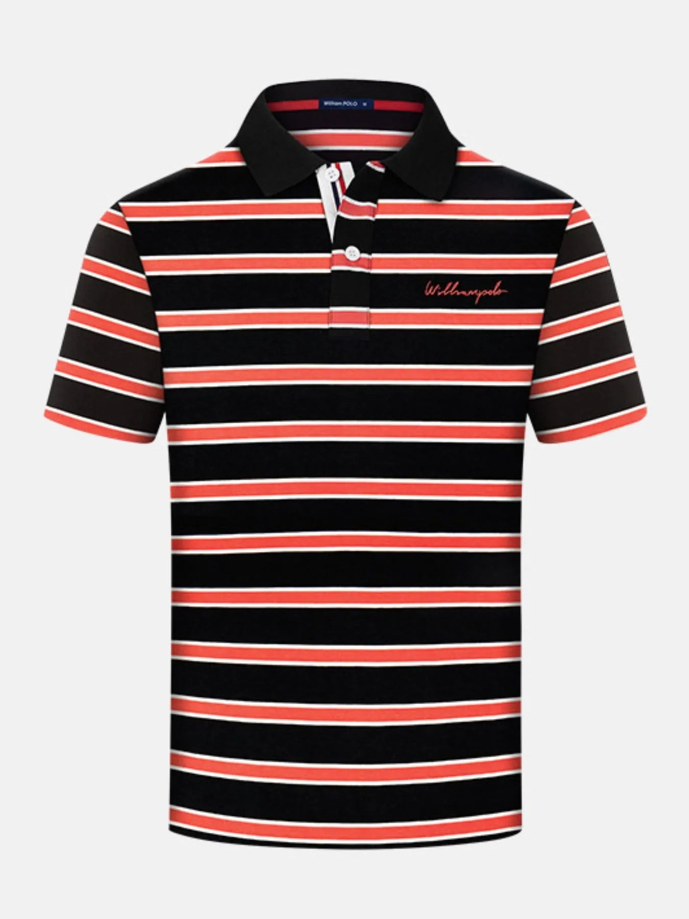 Men's Plus Size Striped Short Sleeve Polo Shirt NicholesGifts