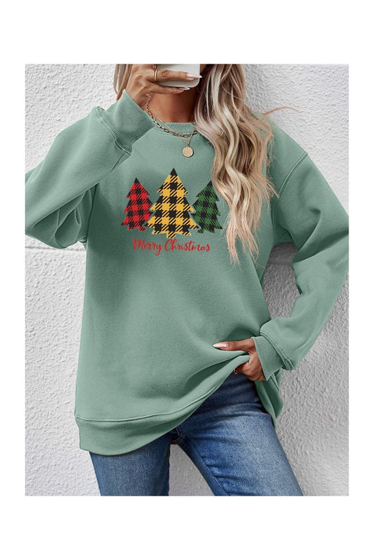 MERRY CHRISTMAS Dropped Shoulder Sweatshirt