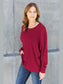 Women Double Take Full Size Round Neck Long Sleeve T-Shirt NicholesGifts