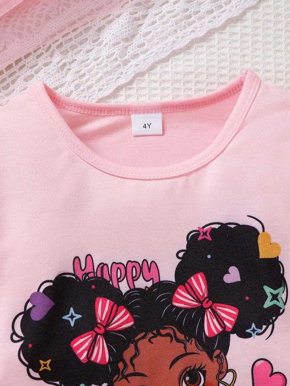 Children's Cartoon Graphic Top and Pants Set NicholesGifts