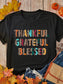 Letter Graphic Round Neck Short Sleeve T-Shirt nicholesgifts