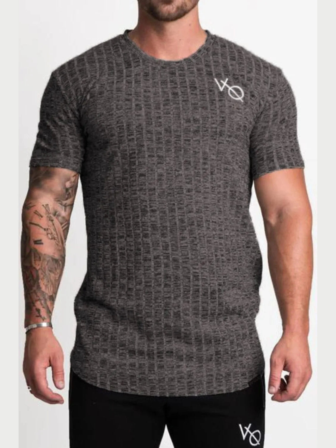 Men's Round Neck Short Sleeve T-Shirt Trendsi