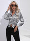 Collared Neck Buttoned Long Sleeve Shirt nicholesgifts