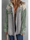 Women Snap Front Hooded Corduroy Shacket nicholesgifts