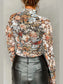 Floral Mock Neck Long Sleeve Top nicholesgifts