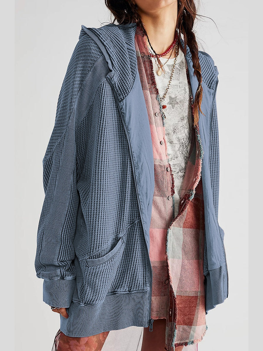 Zip-Up Long Sleeve Jacket nicholesgifts
