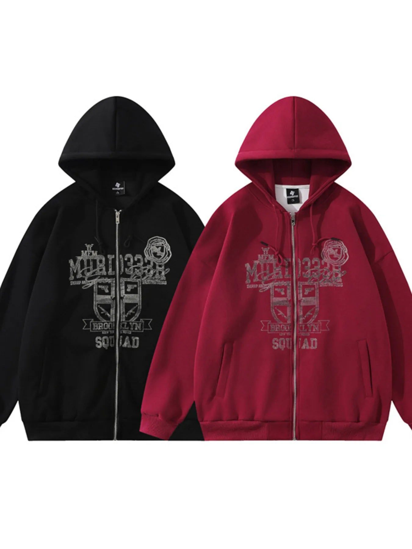 Men's Zip-Up Hooded Jacket Trendsi