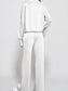 Women Half Zip Long Sleeve Top and Pants Set nicholesgifts