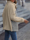 Leopard Color Block Zip-Up Jacket nicholesgifts