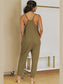 Spaghetti Strap Deep V Jumpsuit with Pockets nicholesgifts