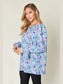 Double Take Full Size Printed Flounce Sleeve Blouse nicholesgifts