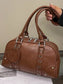 Vintage Style Leather Shoulder Bag nicholesgifts