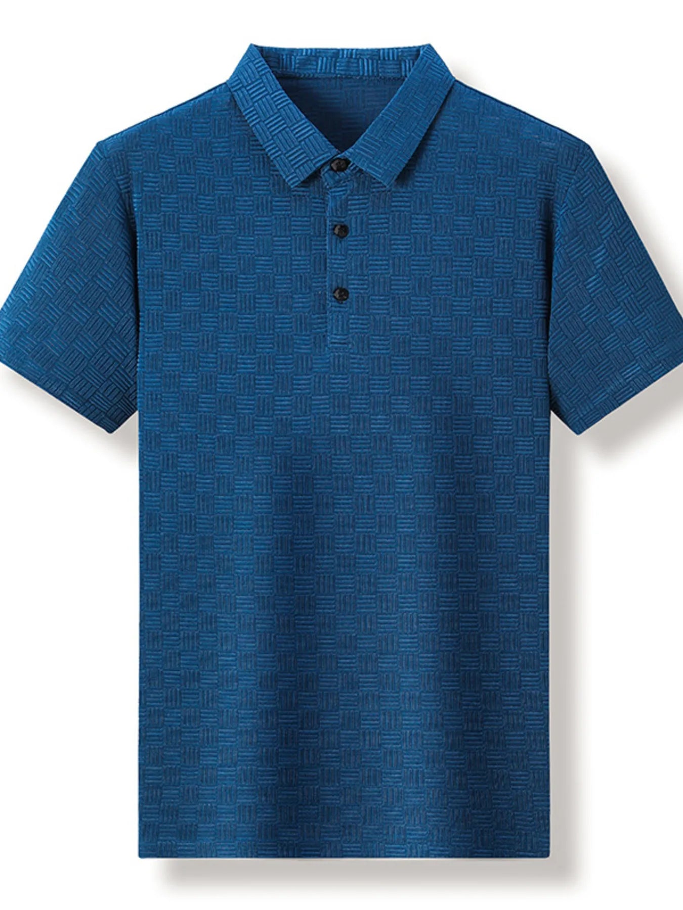 Men's Plus Size Classic Short Sleeve Textured Polo Shirt NicholesGifts