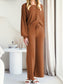 Long Sleeve Lounge Top and Drawstring Pants Set nicholesgifts
