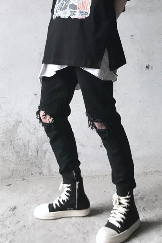 Men's Distressed Skinny Jeans Trendsi