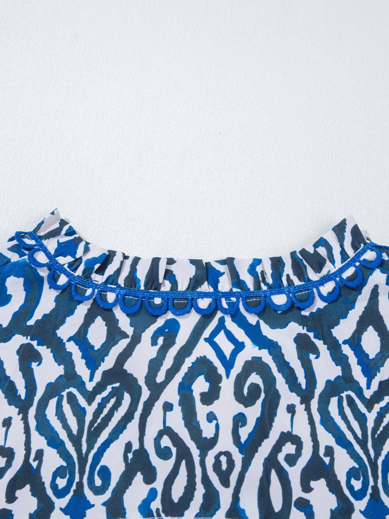 Paisley Print Long Sleeve Blouse NicholesGifts