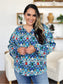 Women Double Take Full Size Printed Balloon Sleeve Blouse nicholesgifts