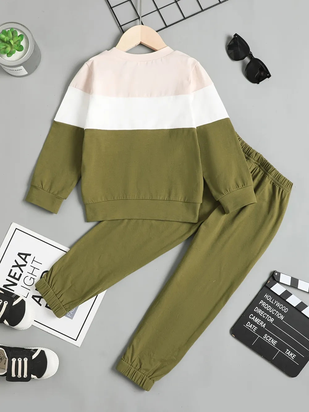 Children's Color Block Top and Pants Set NicholesGifts