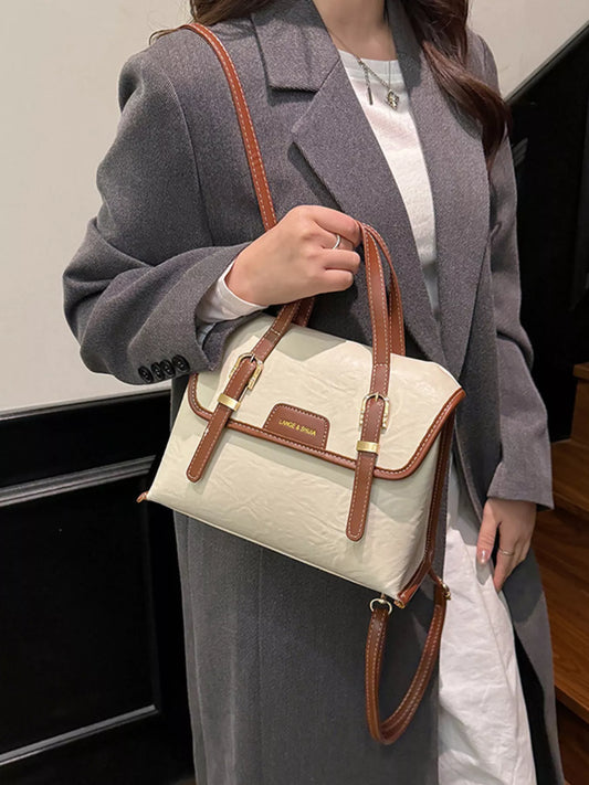 Leather Flap Backpack Bag nicholesgifts