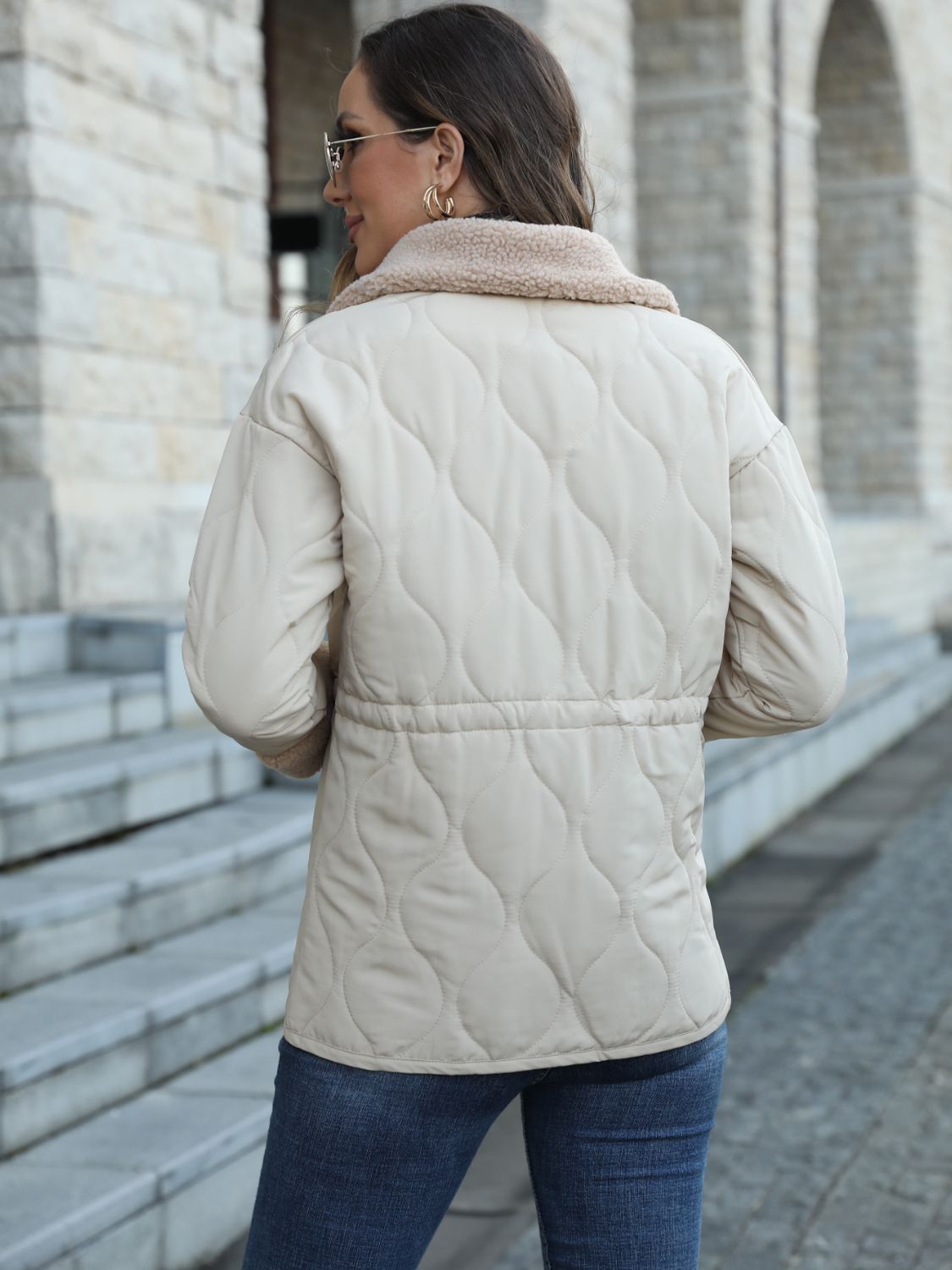 Ivy Lane Snap Down Collared Jacket nicholesgifts