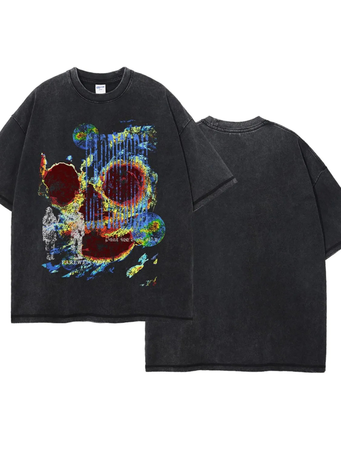 Men's Graphic Round Neck Half Sleeve T-Shirt Trendsi