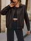 NicholesGifts Women Ivy Lane Pocketed Zip Up Collared Neck Jacket nicholesgifts