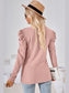 Women Round Neck Puff Long Sleeve Blouse nicholesgifts