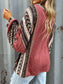 Leopard Color Block Ribbed Top nicholesgifts