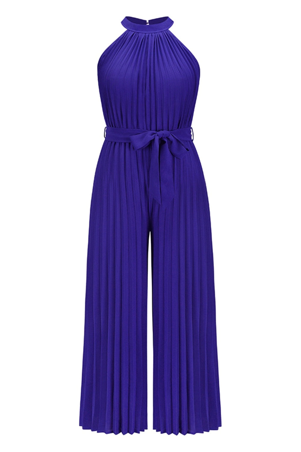 Cutout Tied Pleated Sleeveless Jumpsuit nicholesgifts