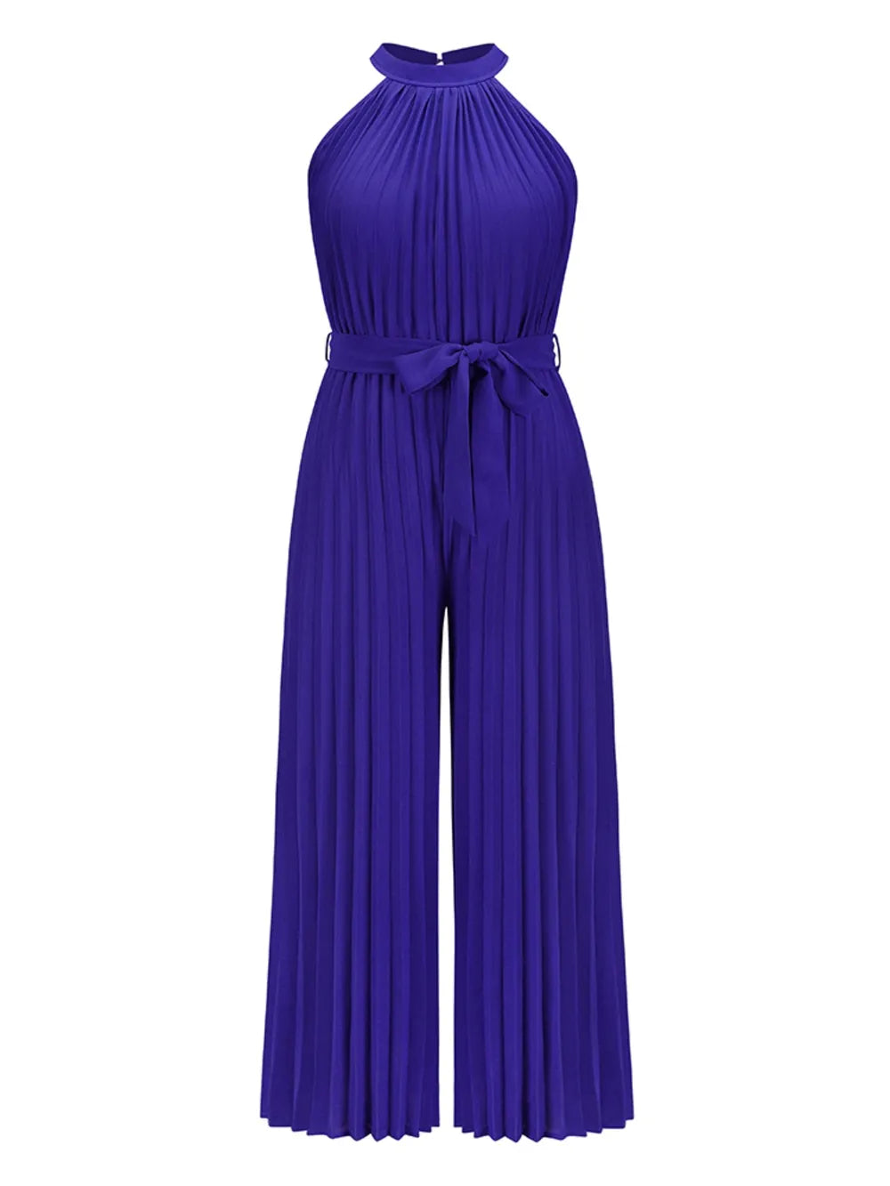 Cutout Tied Pleated Sleeveless Jumpsuit nicholesgifts