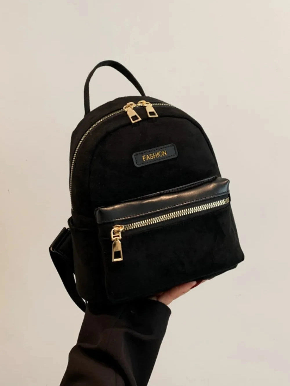 Suede Adjustable Strap Backpack Bag nicholesgifts