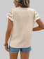 Swiss Dot Cutout Button Down Shirt nicholesgifts