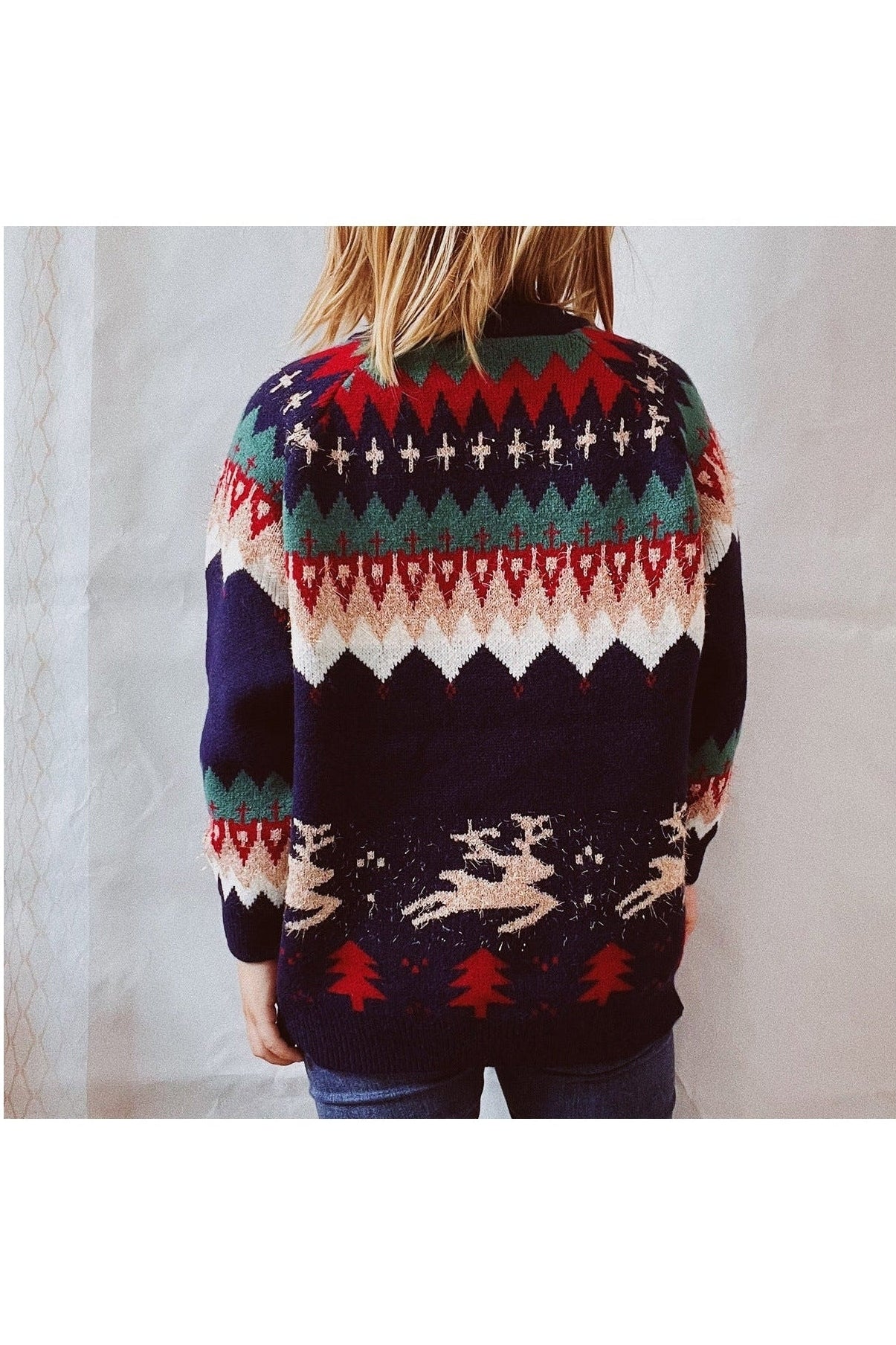 Christmas Element Long Sleeve Sweater nicholesgifts