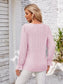 Applique V-Neck Flounce Sleeve T-Shirt nicholesgifts