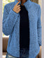 Pocketed Zip Up Turtleneck Jacket nicholesgifts