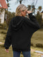 Zip Up Drawstring Long Sleeve Hooded Jacket nicholesgifts