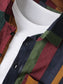 Men's Full Size Contrast Striped Button Down Shirt Plus Size nicholesgifts