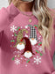 Faceless Gnomes Graphic Drop Shoulder Sweatshirt nicholesgifts