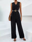 Sleeveless V-Neck Wide Leg Jumpsuit nicholesgifts
