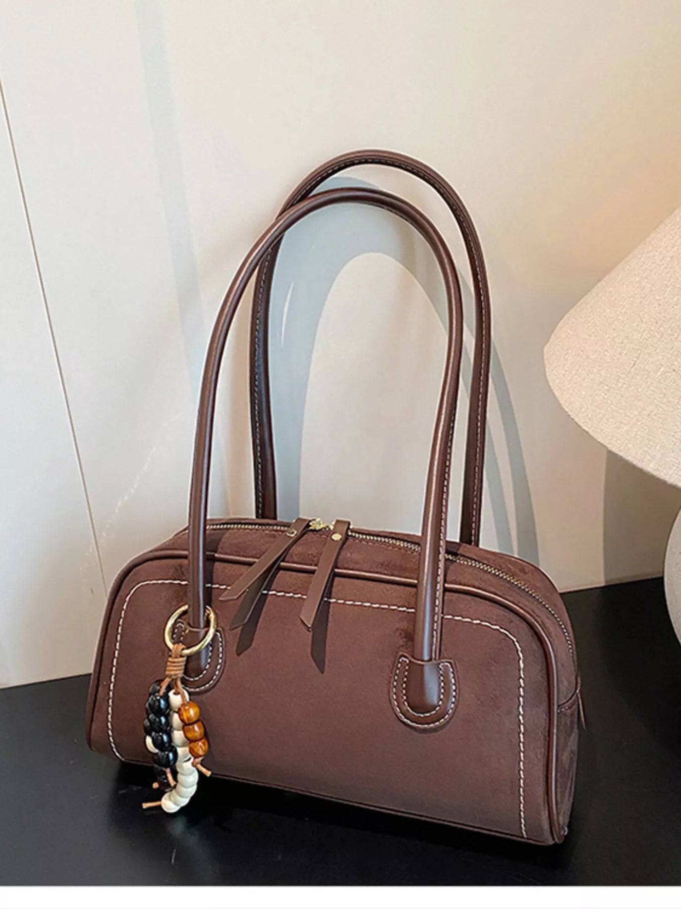 Zipper Closure Shoulder Bag nicholesgifts