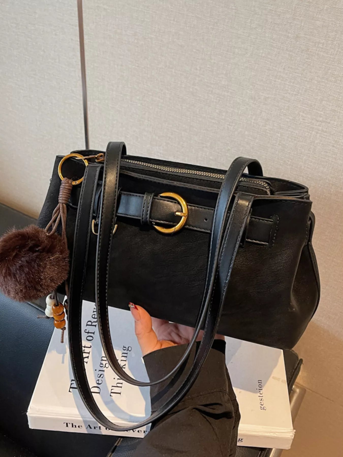 Buckle Decor Shoulder Bag nicholesgifts