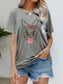 Easter Bunny Graphic Round Neck T-Shirt nicholesgifts