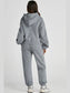 Dropped Shoulder Hooded Top and Pants Active Set nicholesgifts